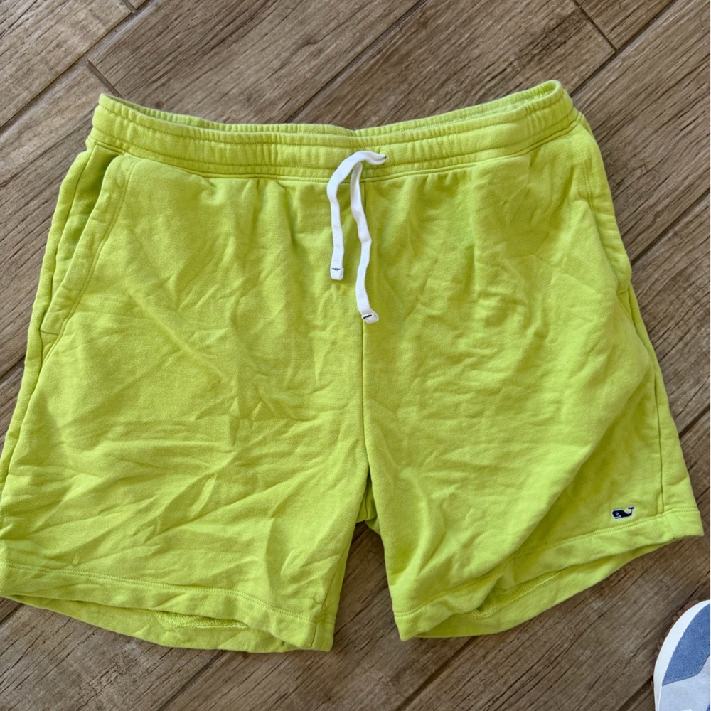 Lime Drawstring Shorts